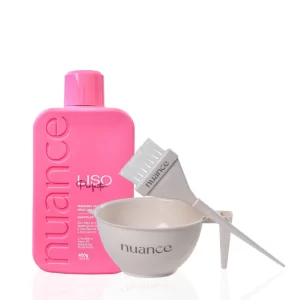 Liso Perfeito Nuance Escova 400g + Pote de mistura e Pincel